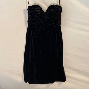 Nina Leonard Black Mini Dress